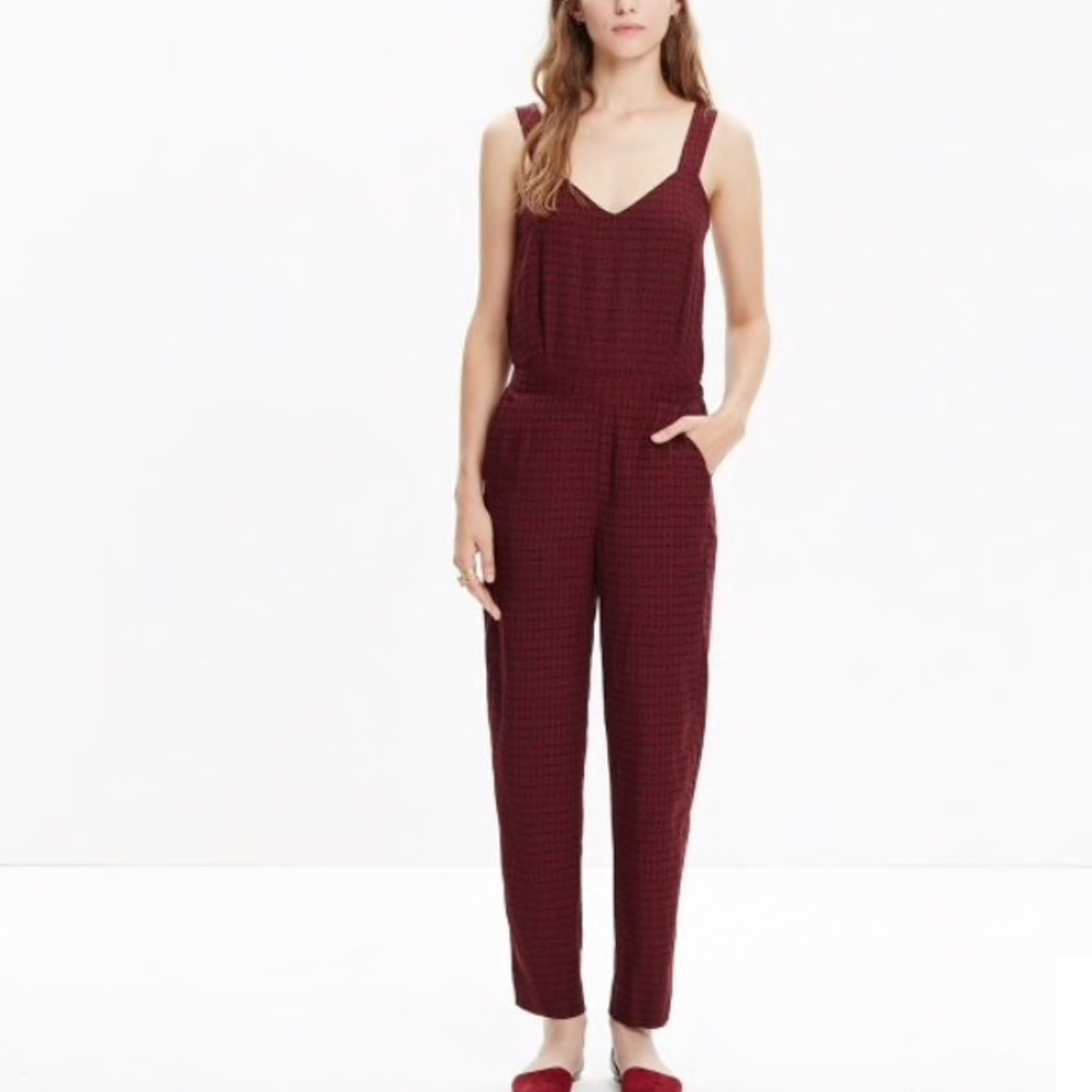 Madewell Tompkins Tank Jumpsuit in Hashtag Stripe